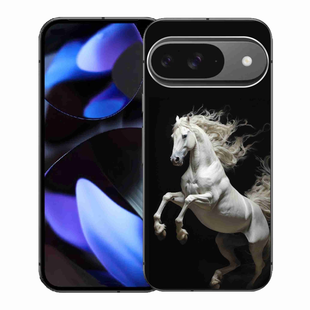 Gél borítás mmCase a Google Pixel 9-hez - fehér ló 4