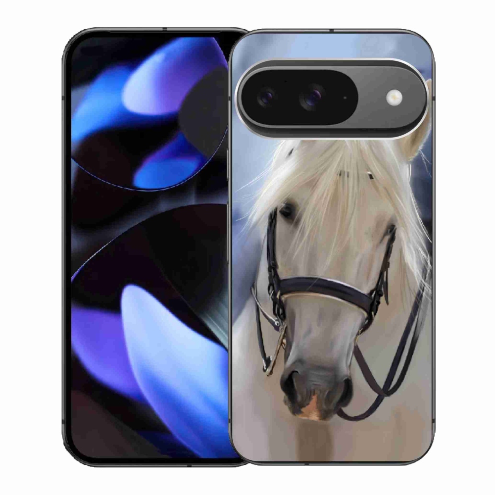 Gél borítás mmCase a Google Pixel 9-hez - fehér ló