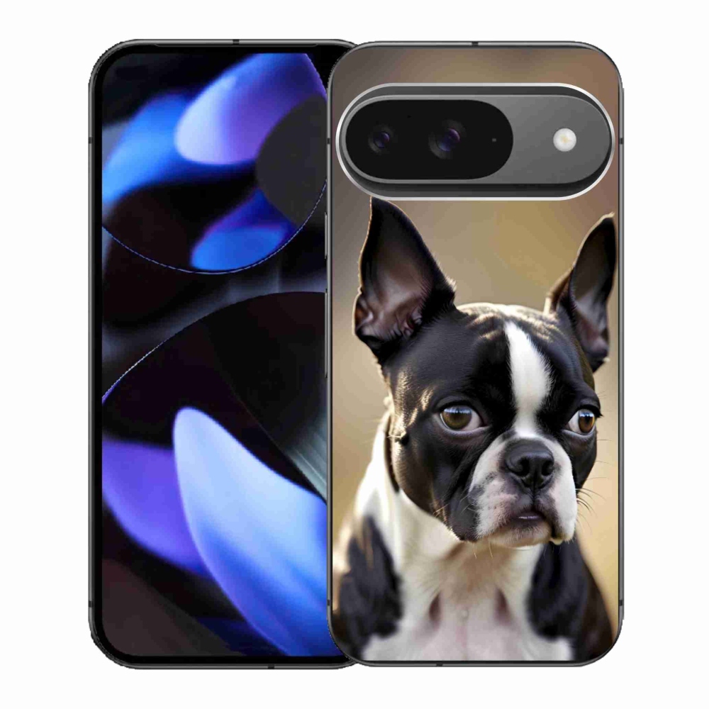 Gél borítás mmCase a Google Pixel 9 készülékhez - Boston Terrier