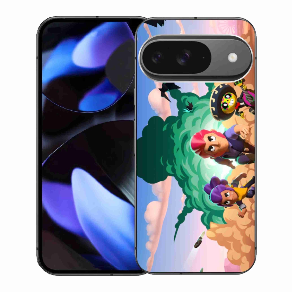 Gél borítás mmCase a Google Pixel 9-hez - verekedős csillagok
