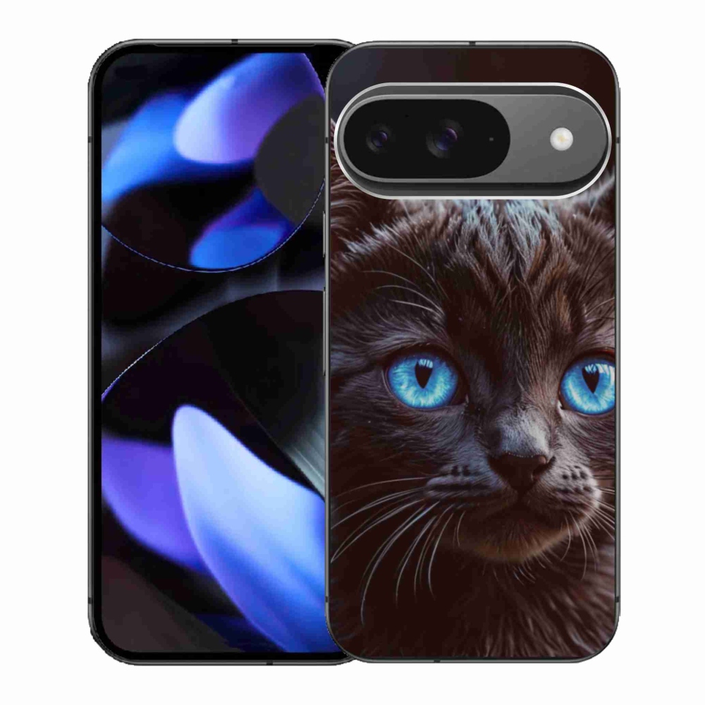 Gél borítás mmCase a Google Pixel 9-hez - fekete cica 2