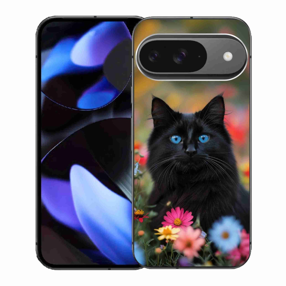 Gél borítás mmCase a Google Pixel 9-hez - fekete cica 4