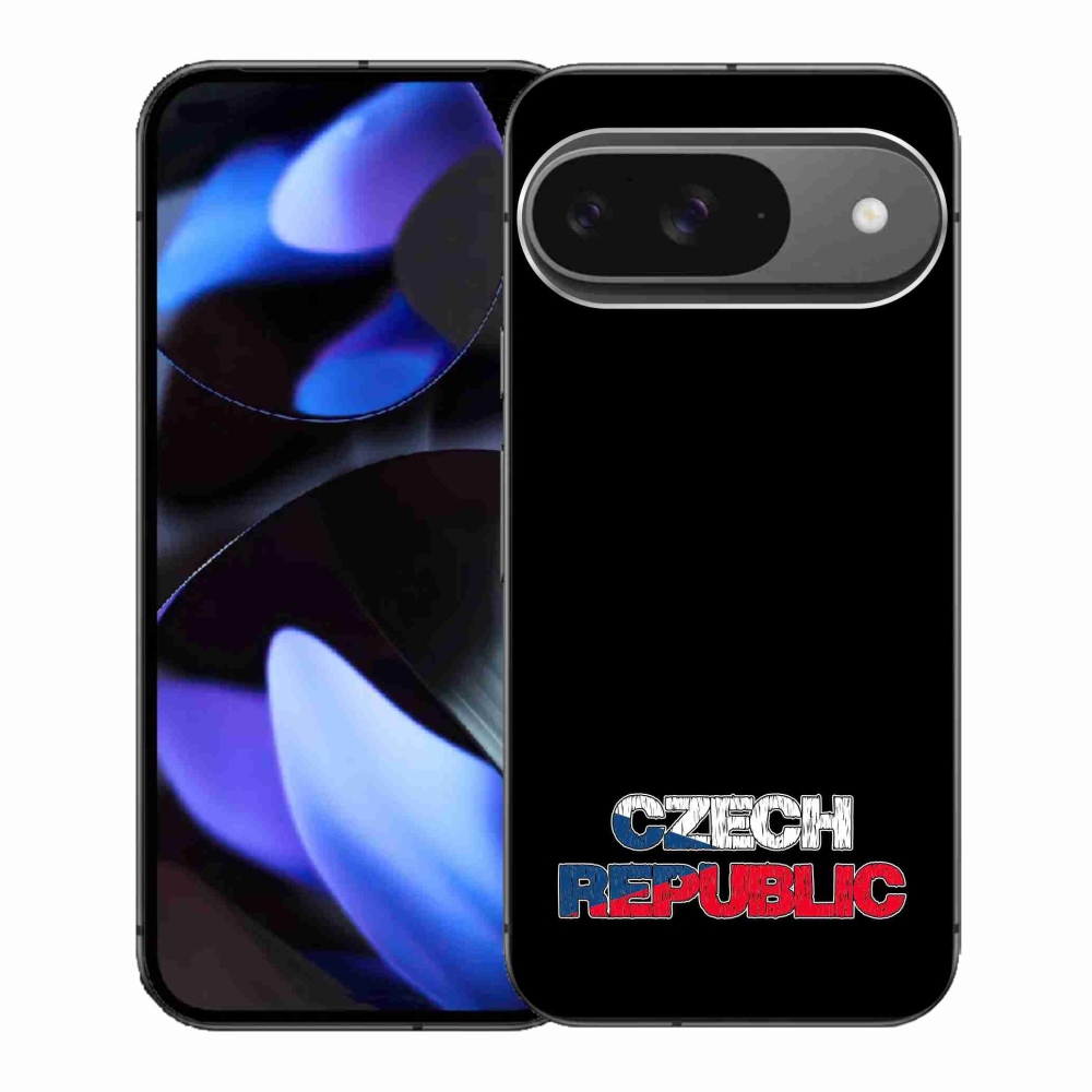 Gél borítás mmCase a Google Pixel 9-hez - Csehország fekete háttérrel