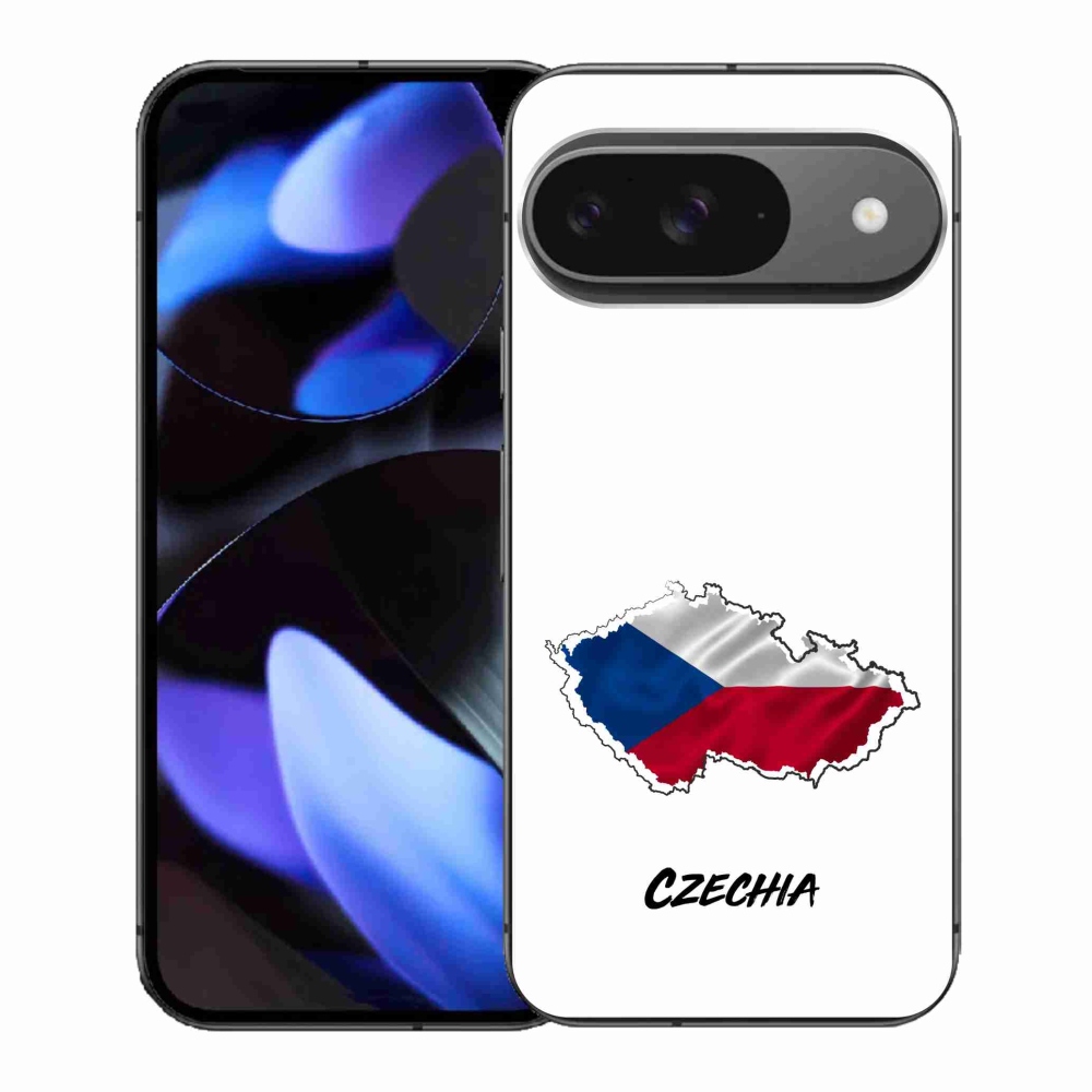 Gél borítás mmCase a Google Pixel 9-hez - Csehország fehér háttérrel