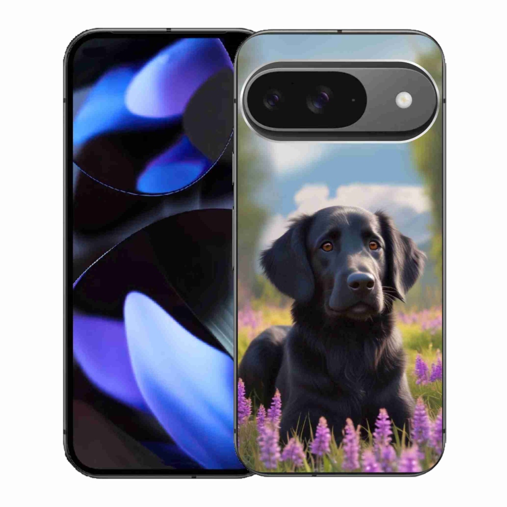 Gél borítás mmCase a Google Pixel 9-hez - elegáns fekete retriever