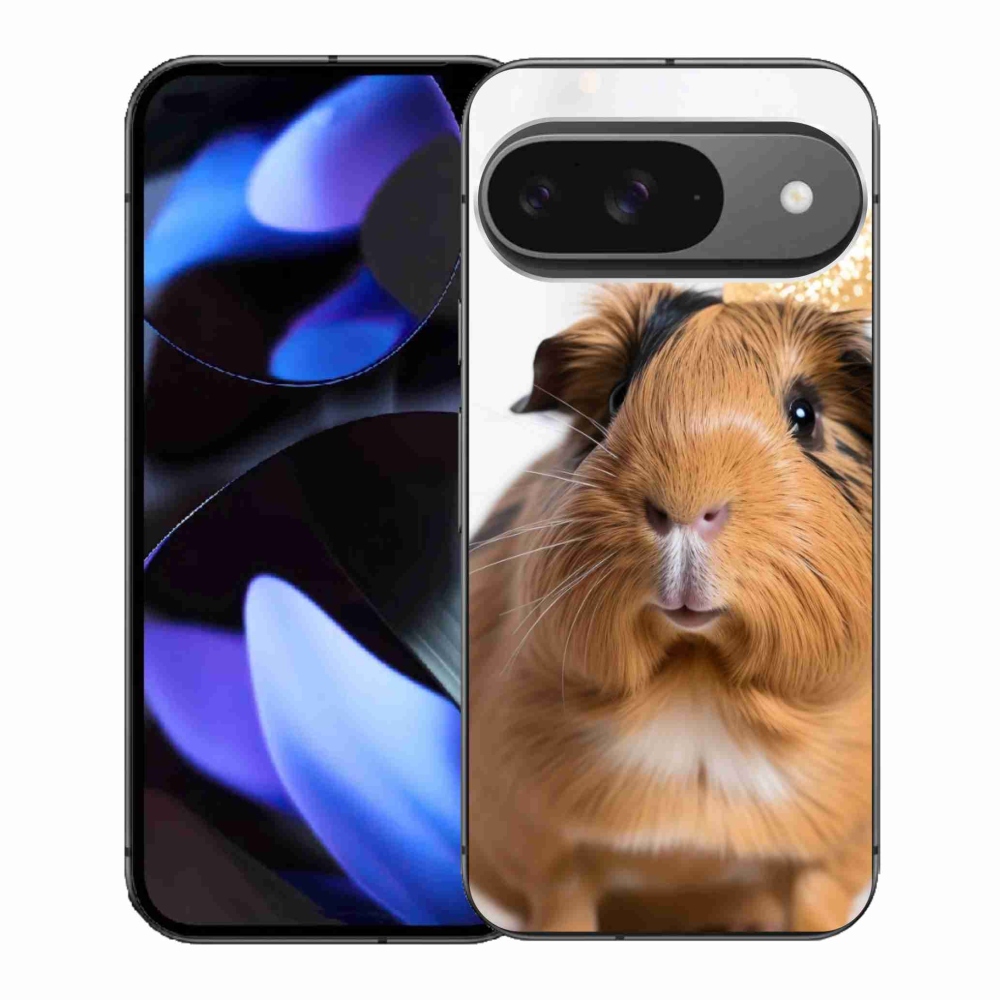 Gél borító mmCase a Google Pixel 9-hez - barna tengerimalac