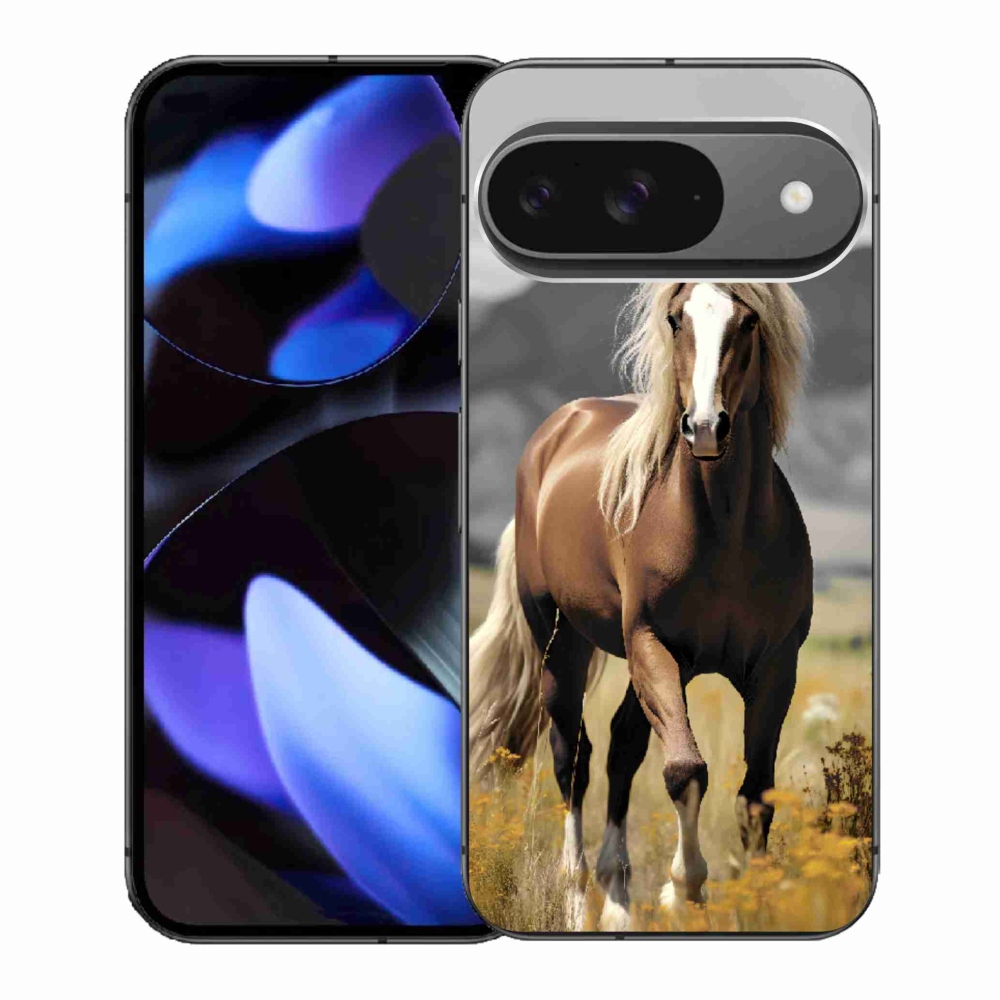 Zselés borítás mmCase a Google Pixel 9-hez - barna ló 1