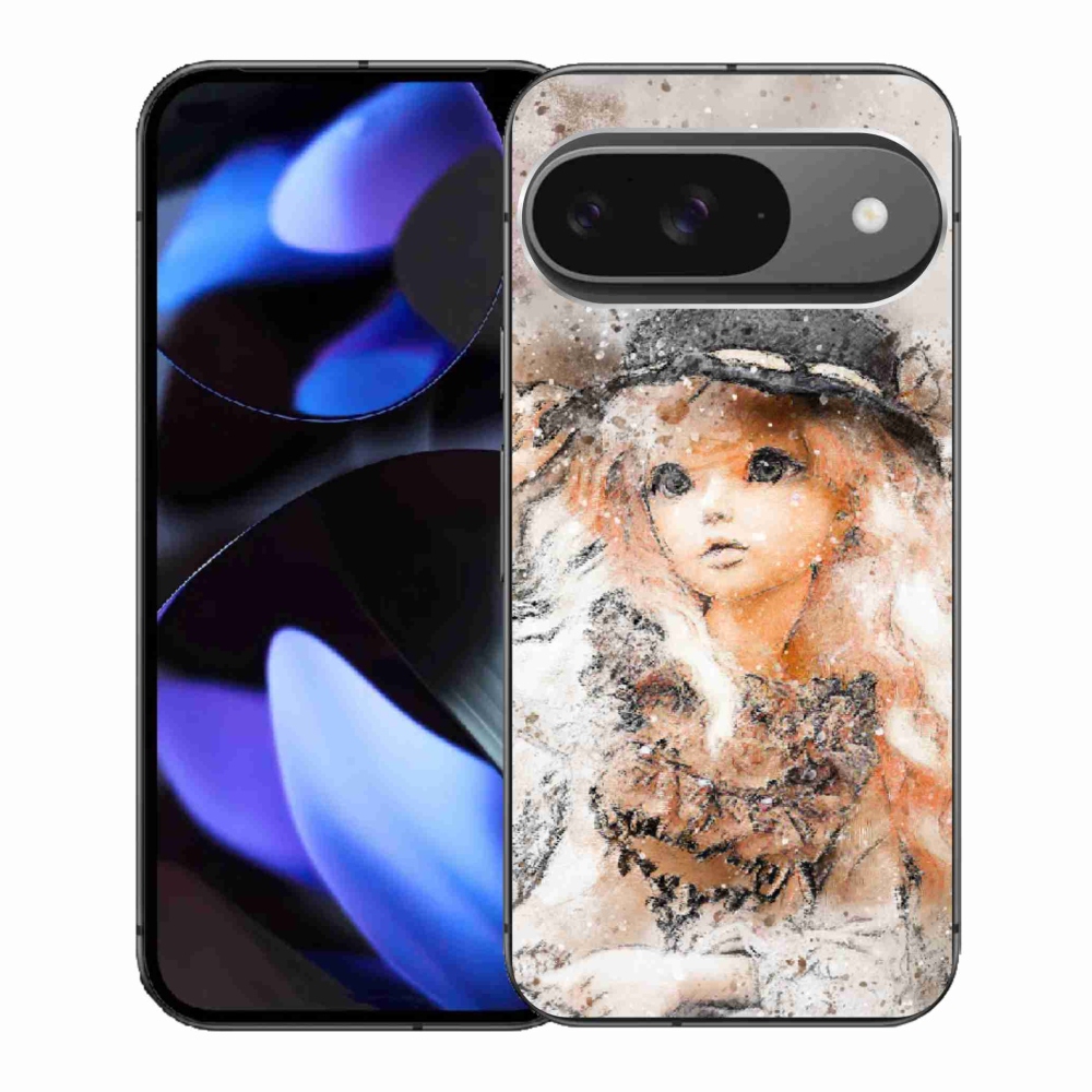 Gél borítás mmCase a Google Pixel 9-hez - lány kalapban