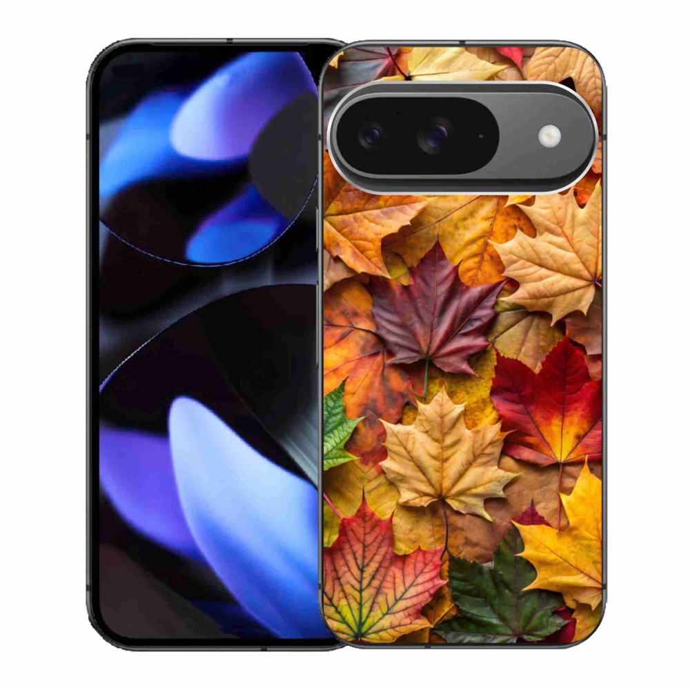 Gél borítás mmCase a Google Pixel 9-hez - juharlevelek 2