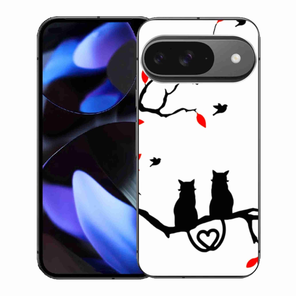 Gél borítás mmCase a Google Pixel 9-hez - macska szeretet