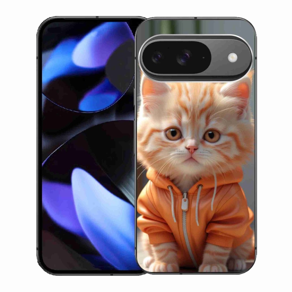 Gél borítás mmCase a Google Pixel 9-hez - cica melegítőben