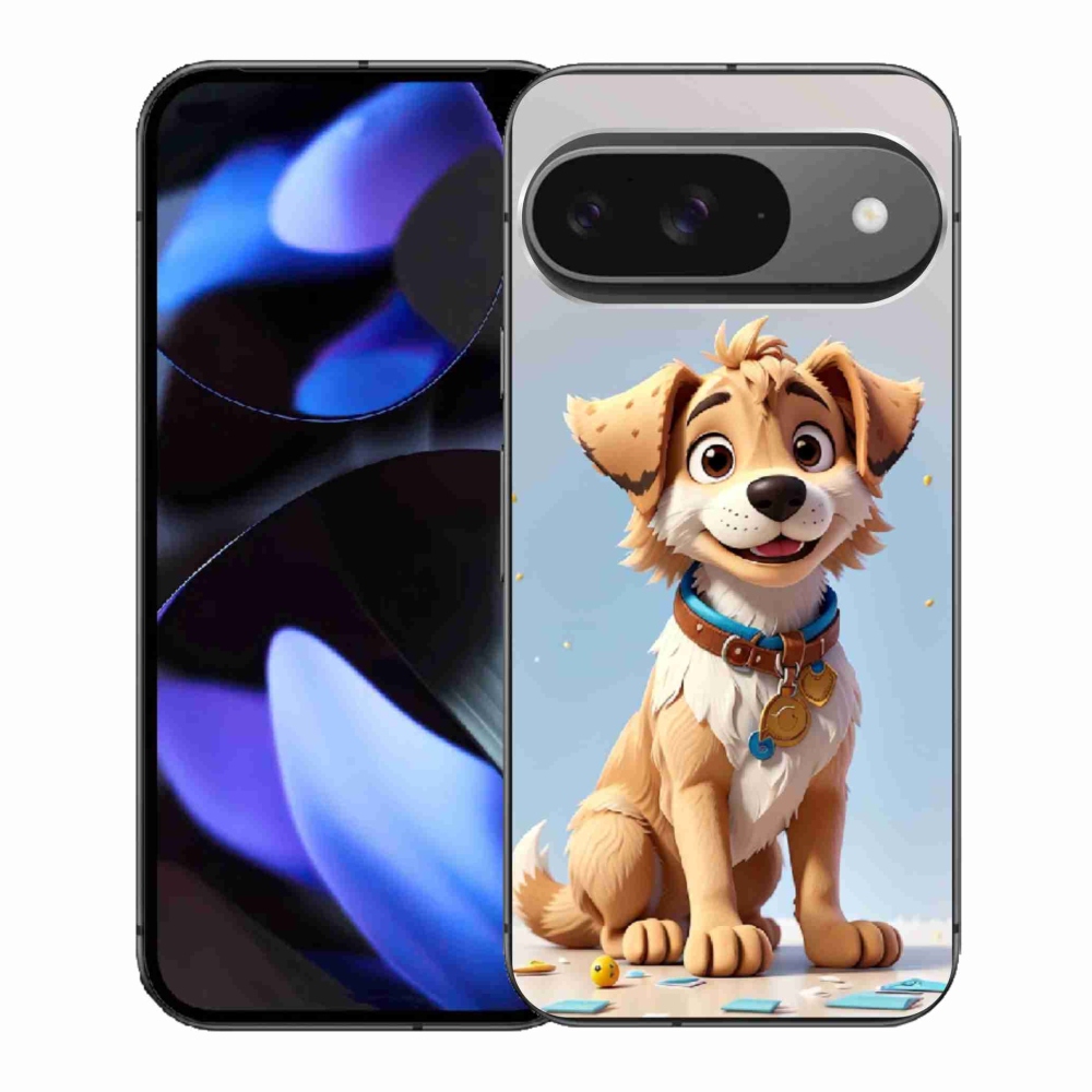 Gél borító mmCase a Google Pixel 9-hez - rajzfilm kiskutya