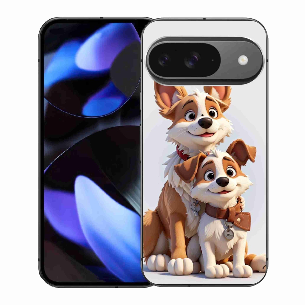 Gél borítás mmCase a Google Pixel 9-hez - kutyák rajzolása