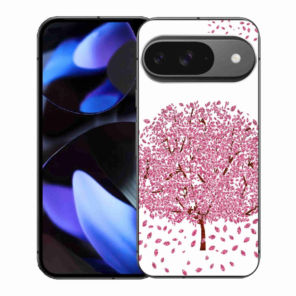 Gél borítás mmCase a Google Pixel 9-hez - rajzfilmfa levelekkel