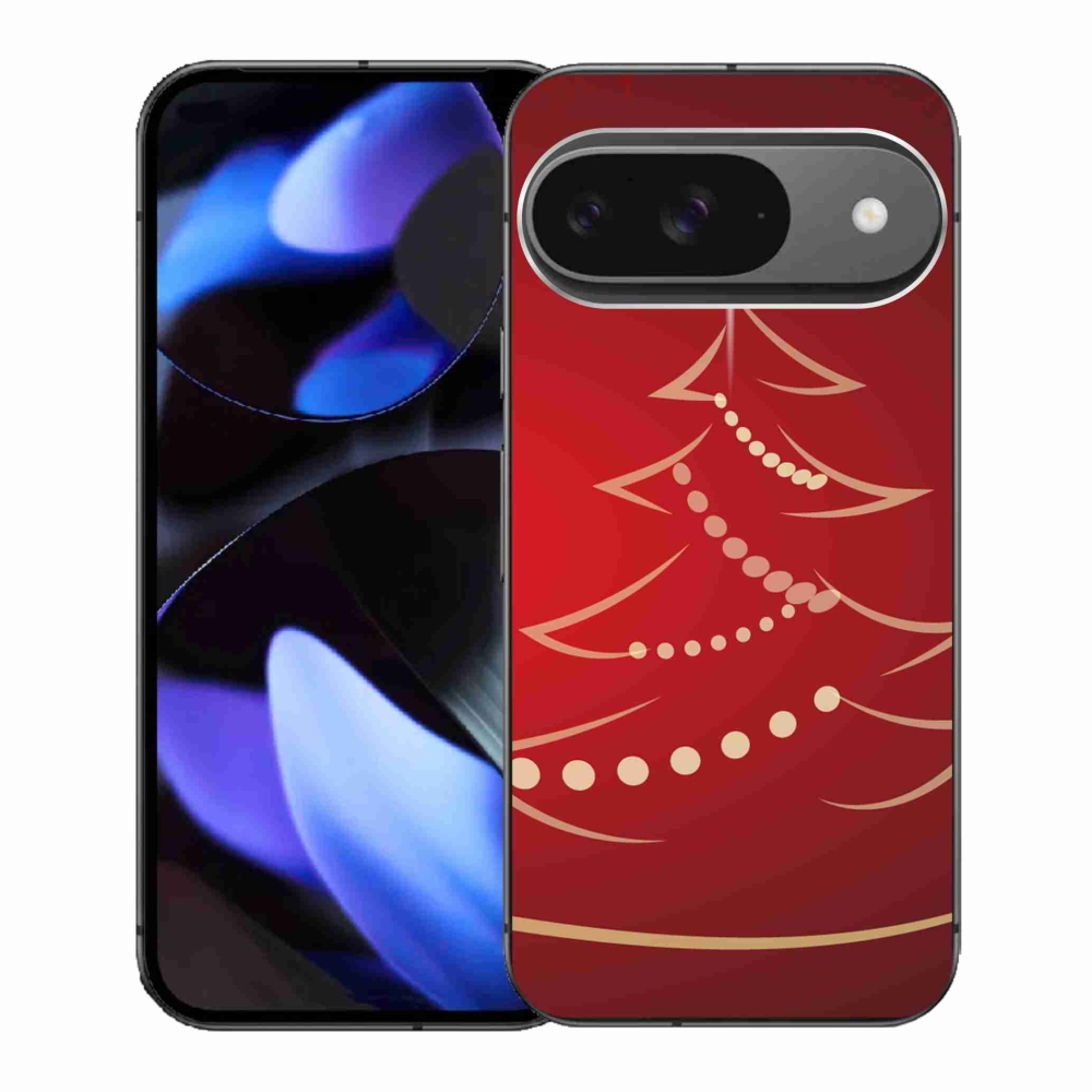 Gél borítás mmCase a Google Pixel 9-hez - karácsonyfa karikatúra