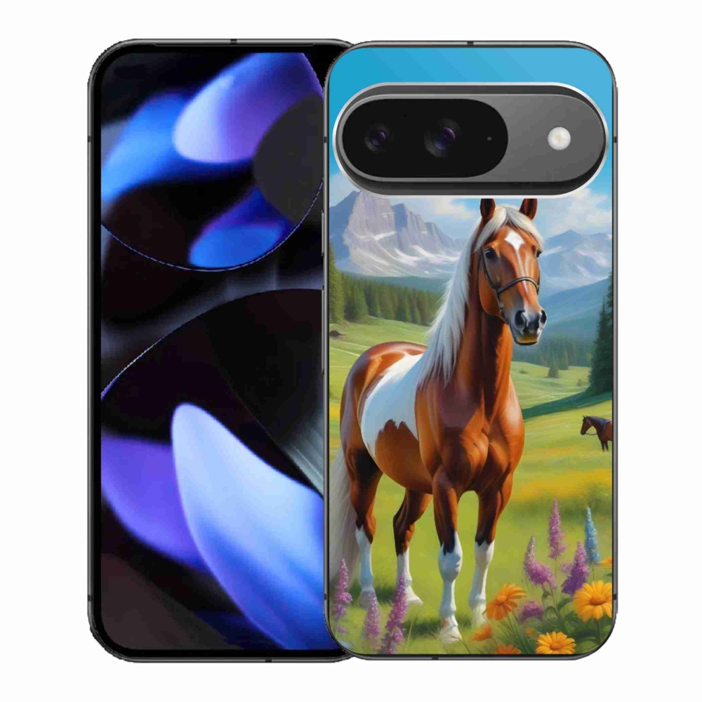 Gél borítás mmCase a Google Pixel 9-hez - ló a réten