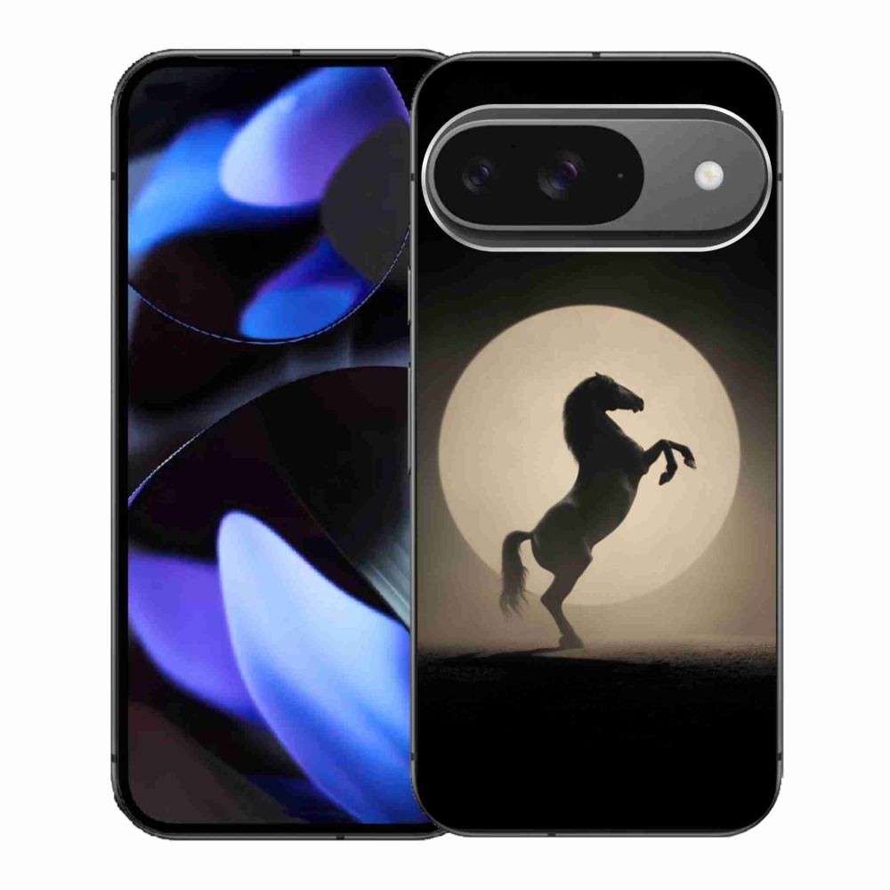 Gél borítás mmCase a Google Pixel 9-hez - ló sziluettben