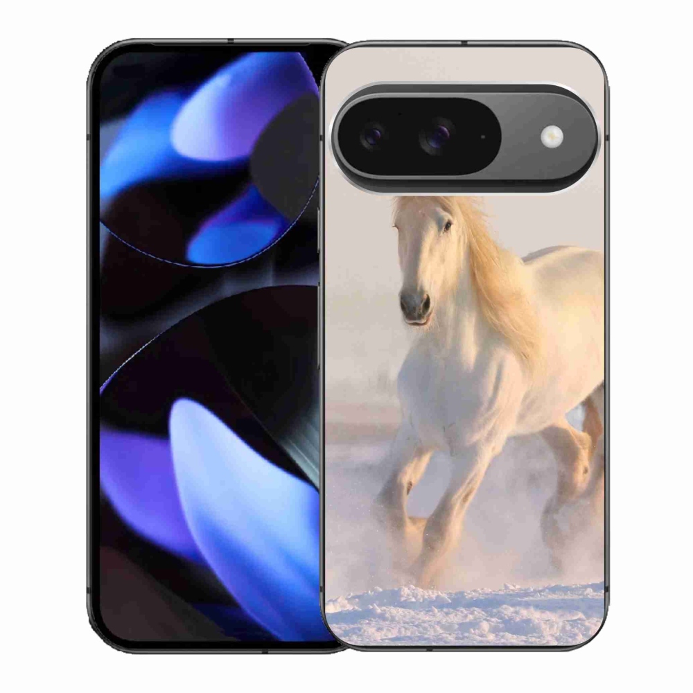Gél borítás mmCase a Google Pixel 9-hez - ló a hóban