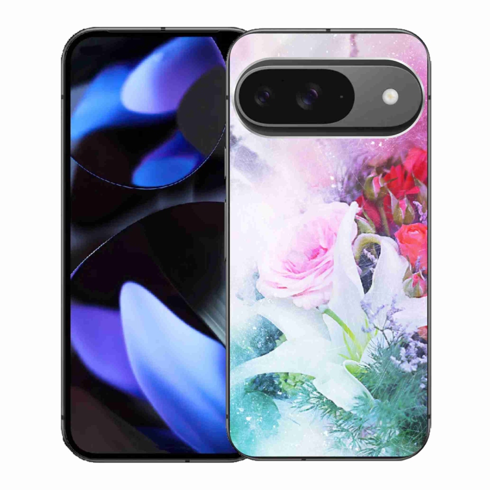 Gél borítás mmCase a Google Pixel 9-hez - virágok 4