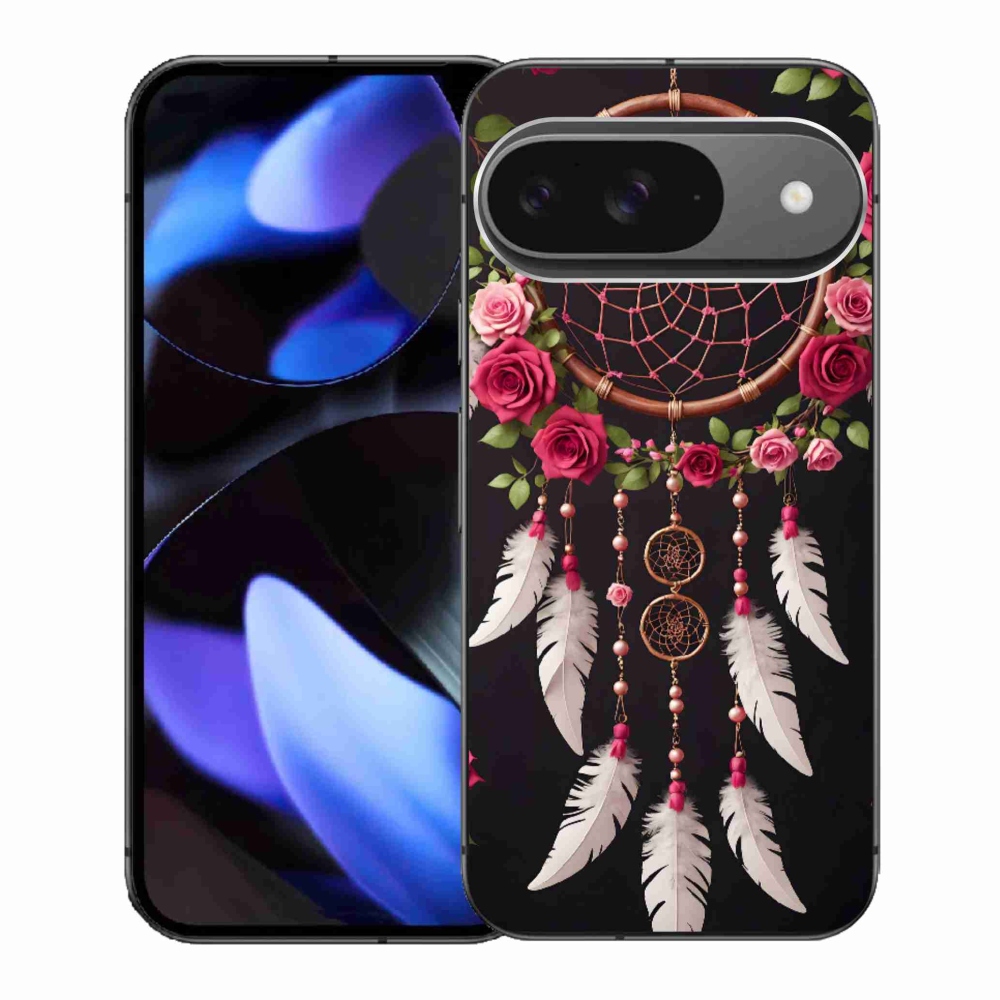 Gél borítás mmCase a Google Pixel 9-hez - álomfogó rózsákkal