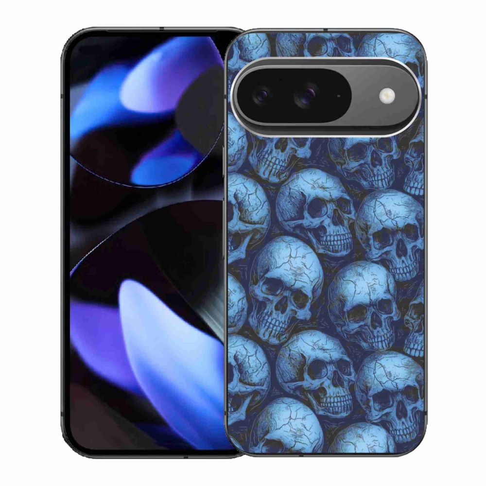 Zselés borítás mmCase a Google Pixel 9-hez - koponyák