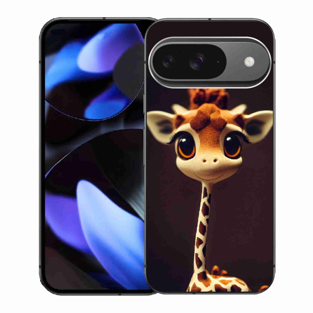 Gél borítás mmCase a Google Pixel 9-hez - kis zsiráf
