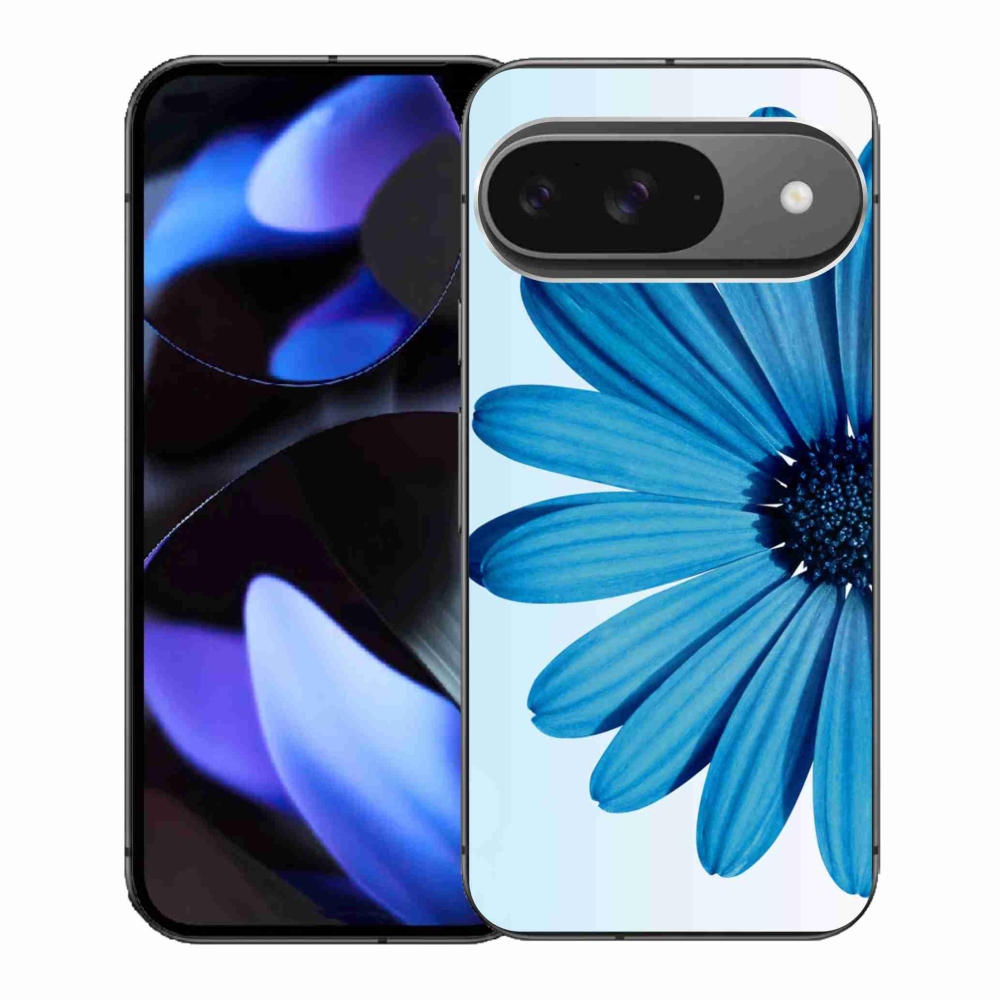 Zselés borítás mmCase a Google Pixel 9-hez - kék százszorszép