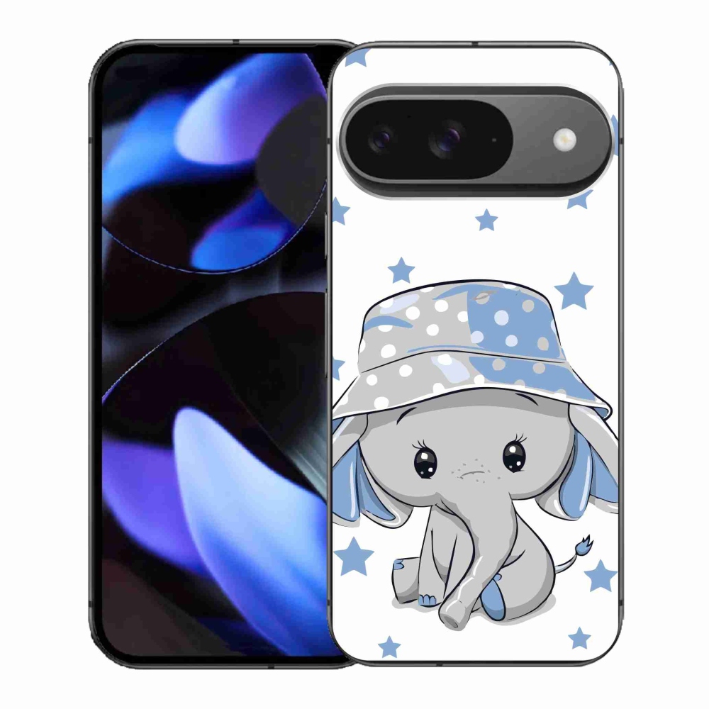 Zselés borítás mmCase a Google Pixel 9-hez - kék elefánt