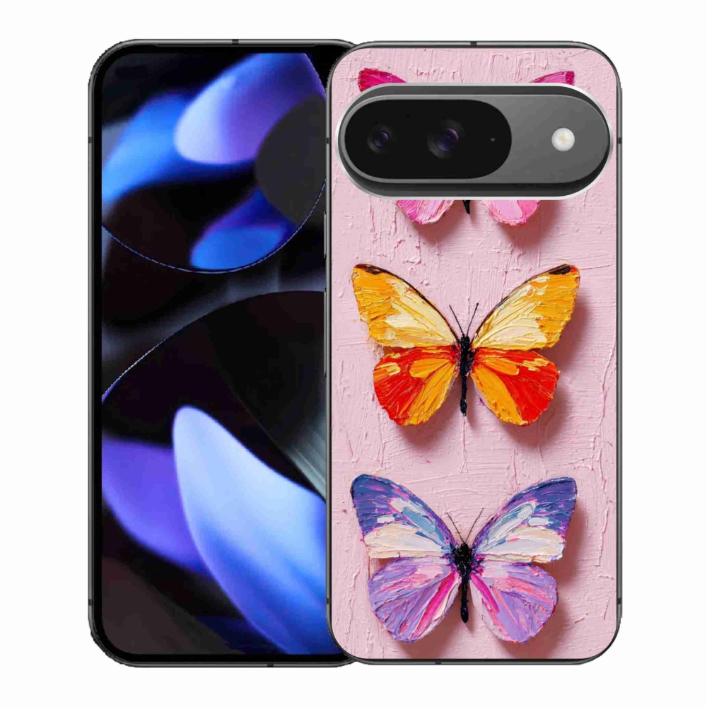 Gél borítás mmCase a Google Pixel 9-hez - pillangó szentháromság