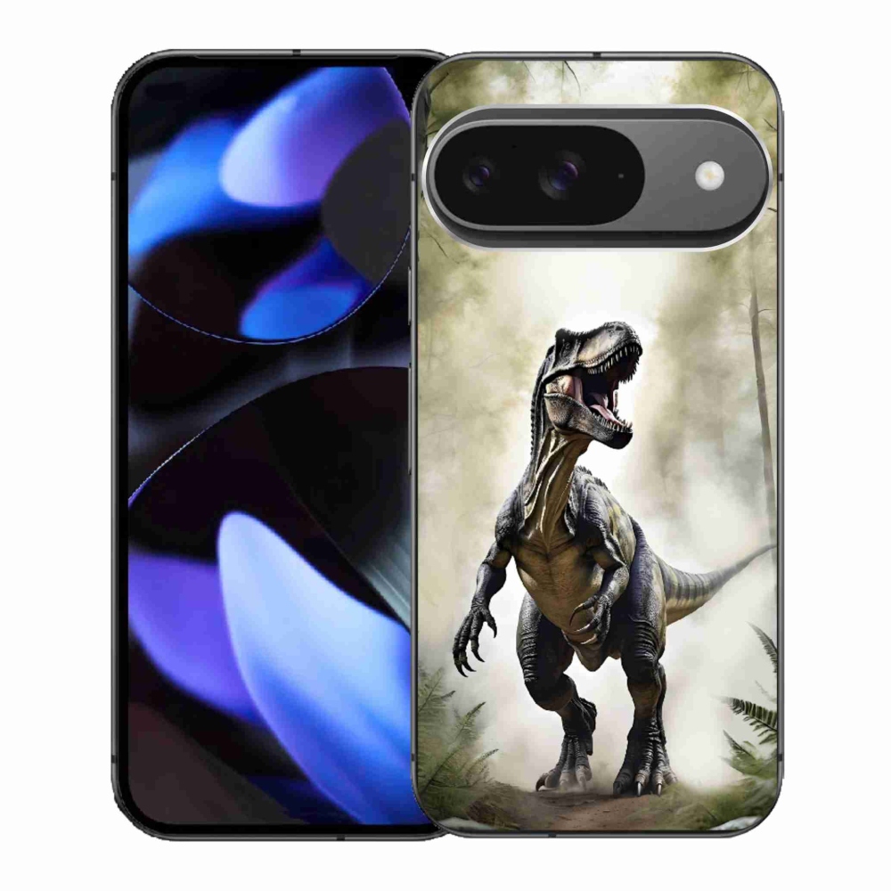 Gél borítás mmCase a Google Pixel 9-hez - dühös T-Rex