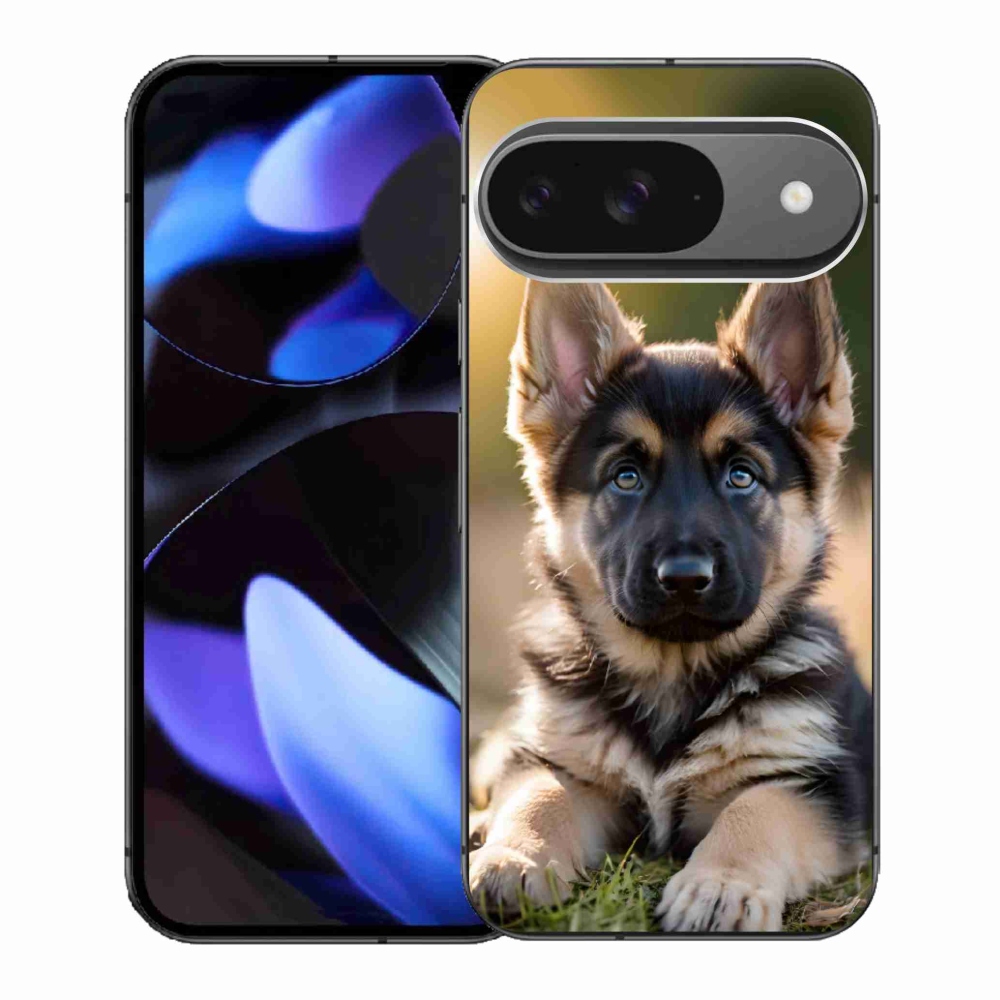 Gél borítás mmCase a Google Pixel 9-hez - Német juhászkutya a természetben