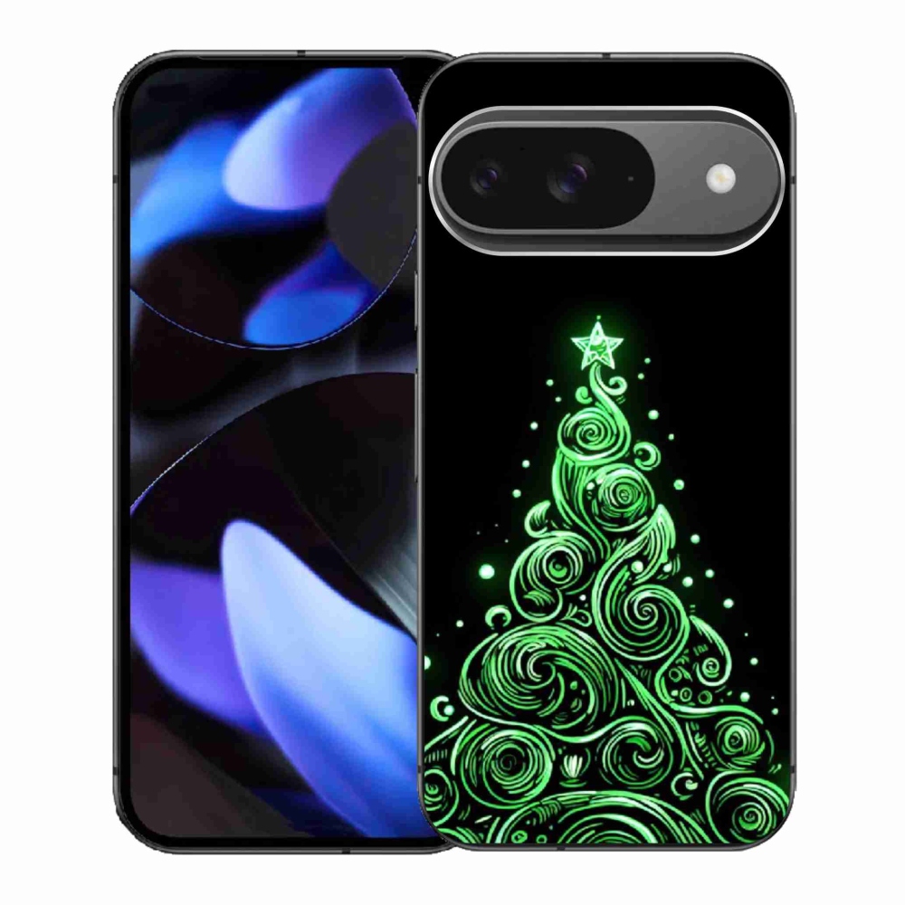Gél borítás mmCase a Google Pixel 9-hez - neon karácsonyfa 3