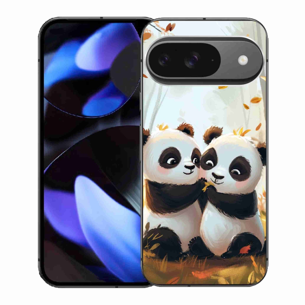 Gél borítás mmCase a Google Pixel 9-hez - pandák