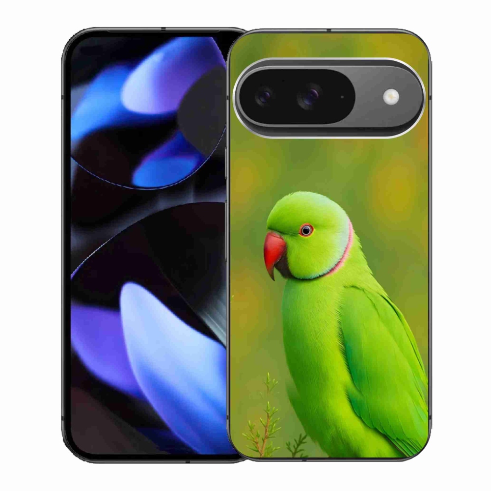 Gél borítás mmCase a Google Pixel 9-hez - papagáj alexander 2
