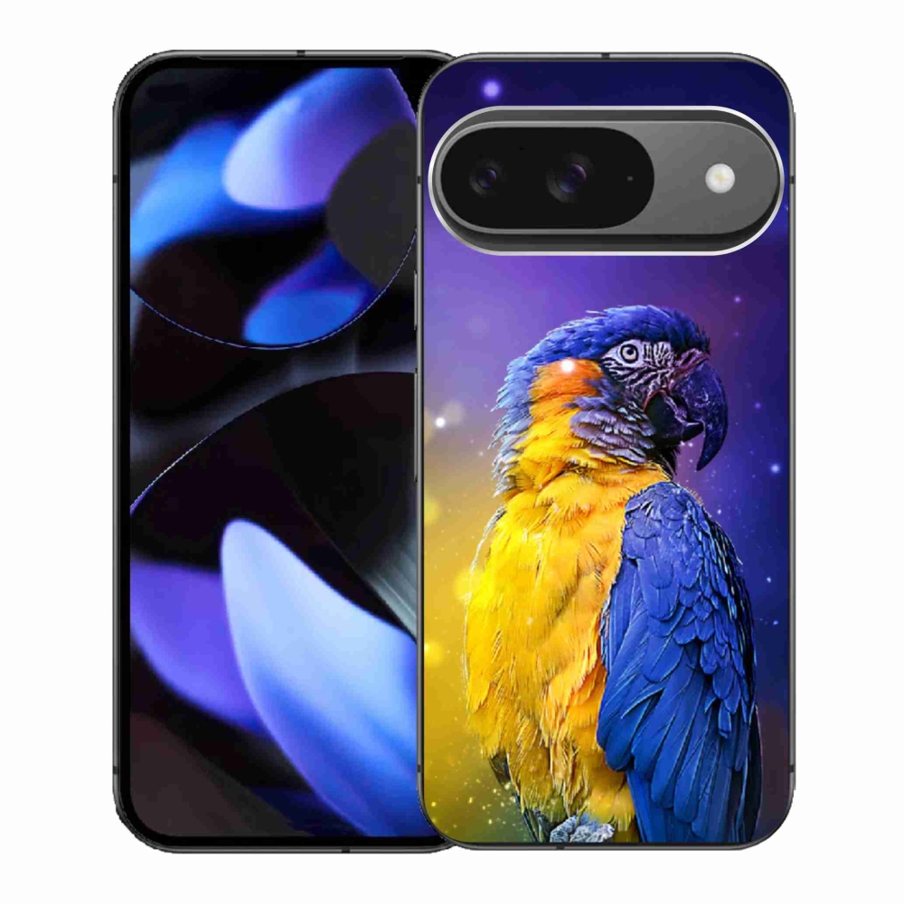 Gél borítás mmCase a Google Pixel 9-hez - papagáj ara 1
