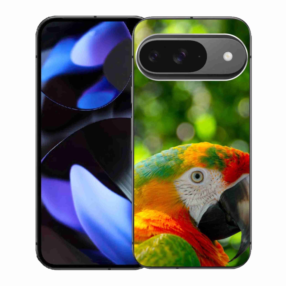 Gél borítás mmCase a Google Pixel 9-hez - papagáj ara 3