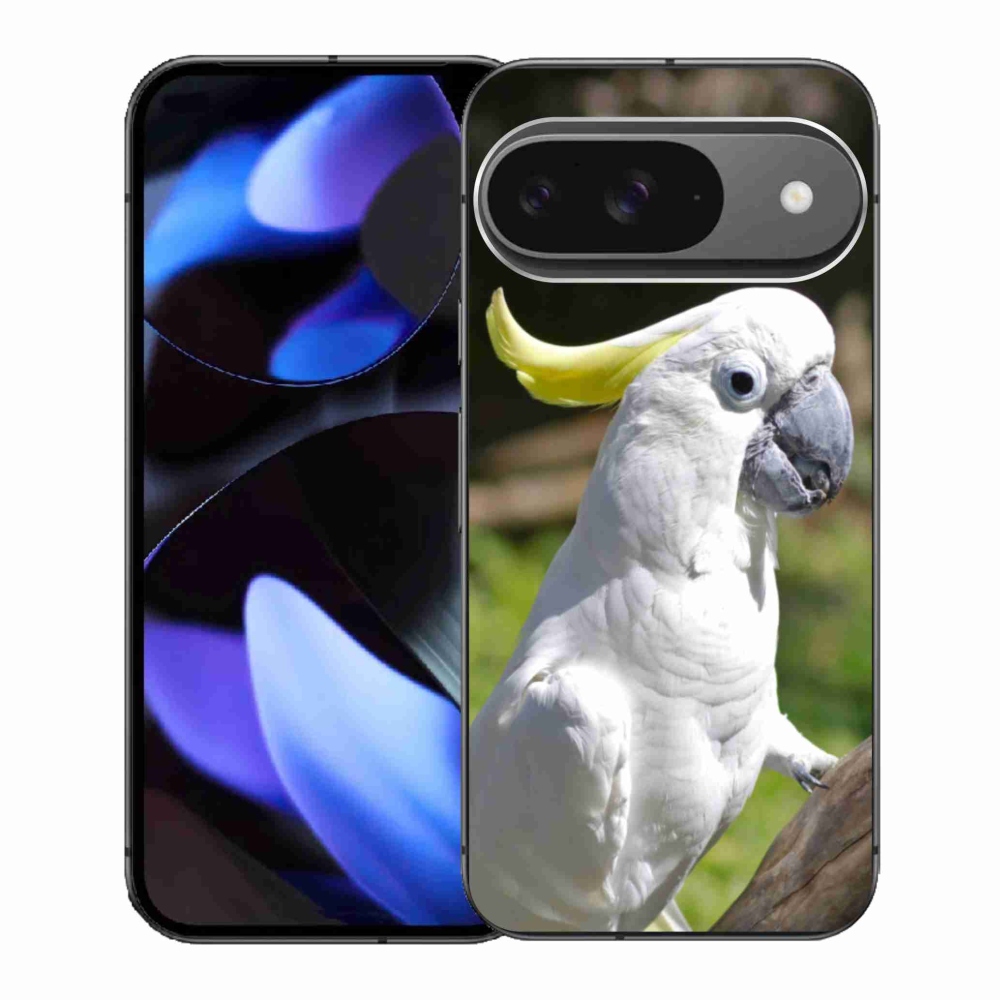 Gél borítás mmCase a Google Pixel 9-hez - papagáj kakadu 2