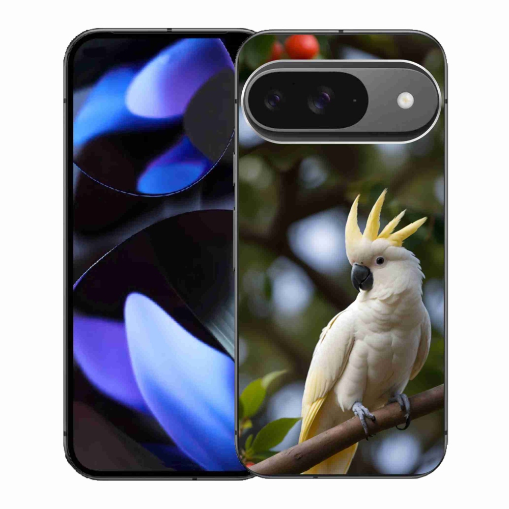 Gél borítás mmCase a Google Pixel 9-hez - papagáj kakadu 3