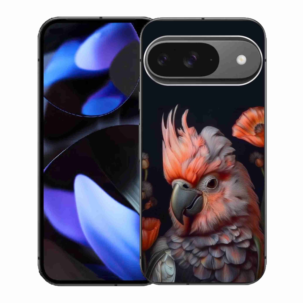 Gél borítás mmCase a Google Pixel 9-hez - kakadu papagáj színekben