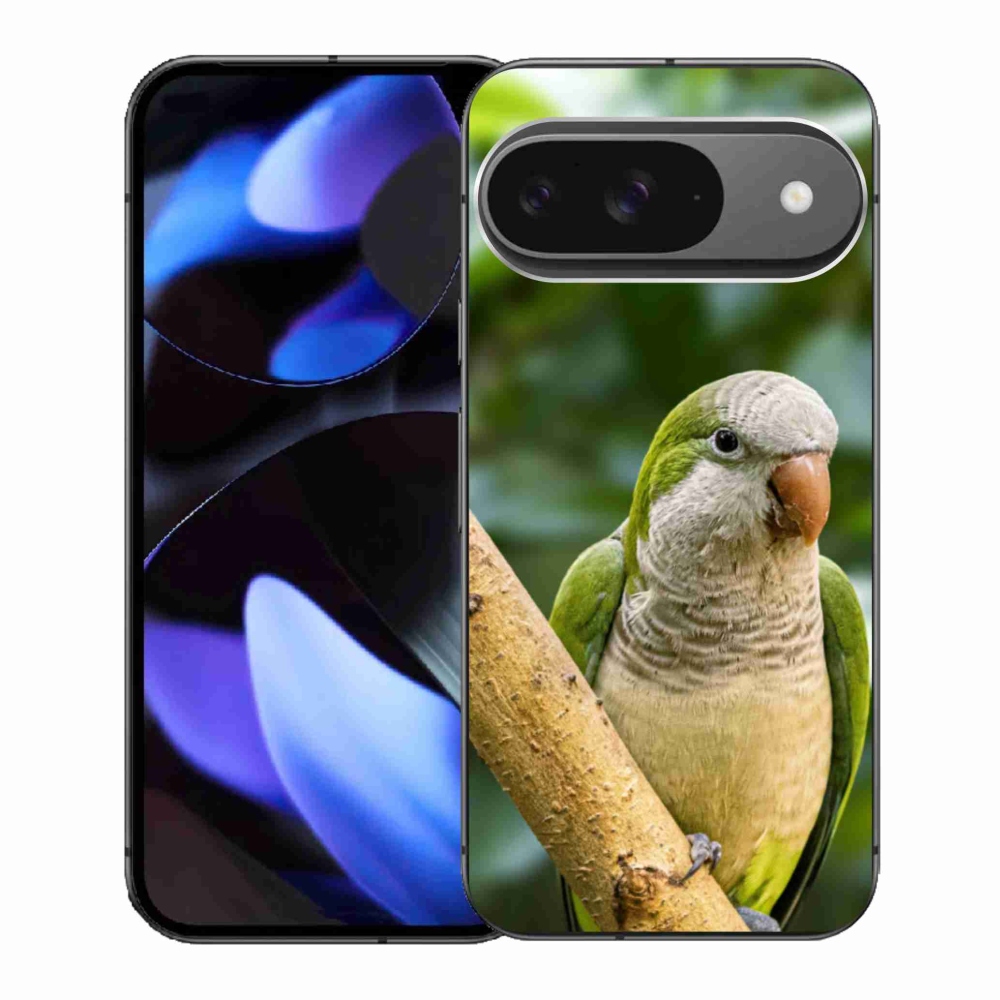 Zselés borítás mmCase a Google Pixel 9-hez - papagáj