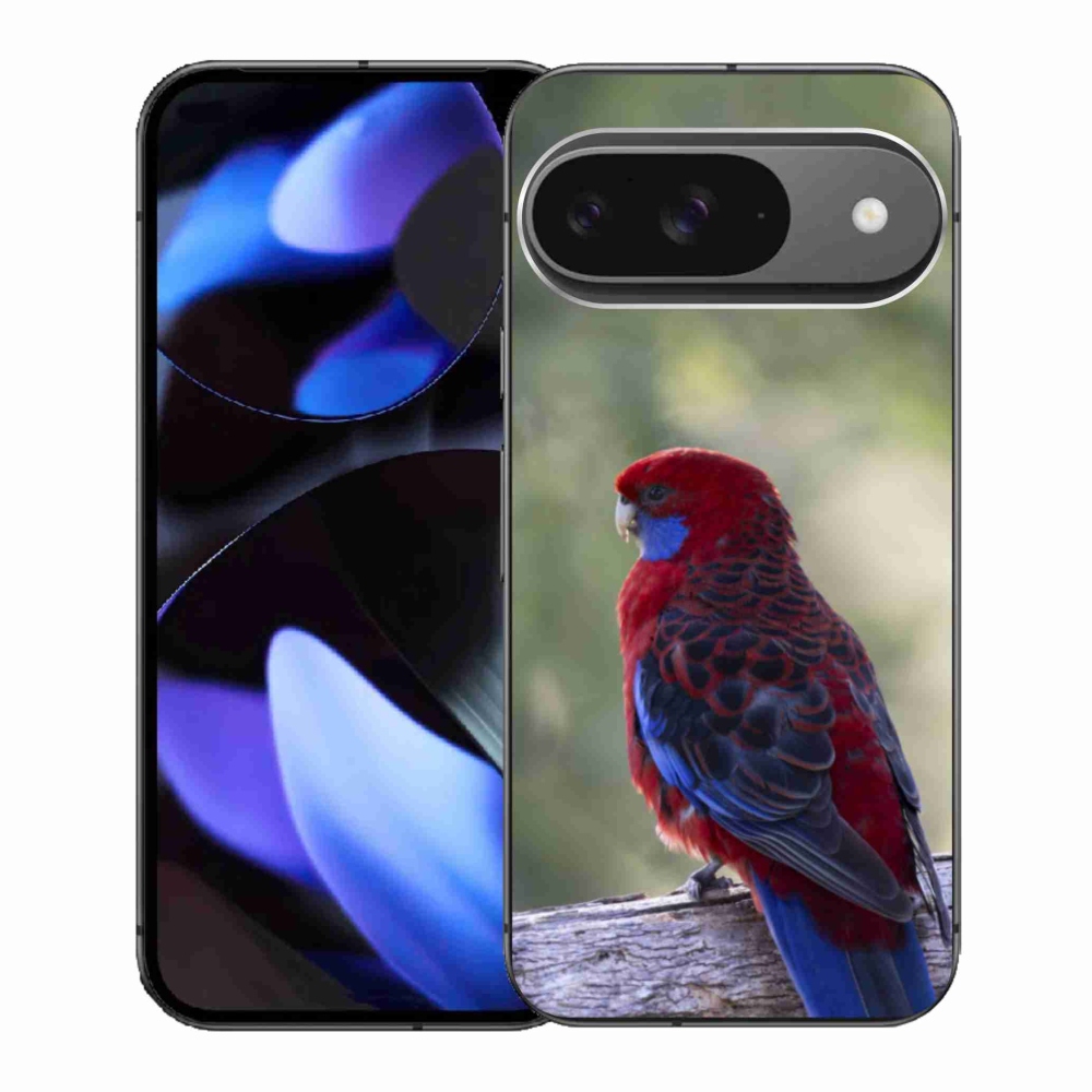 Gél borítás mmCase a Google Pixel 9-hez - papagáj rózsa
