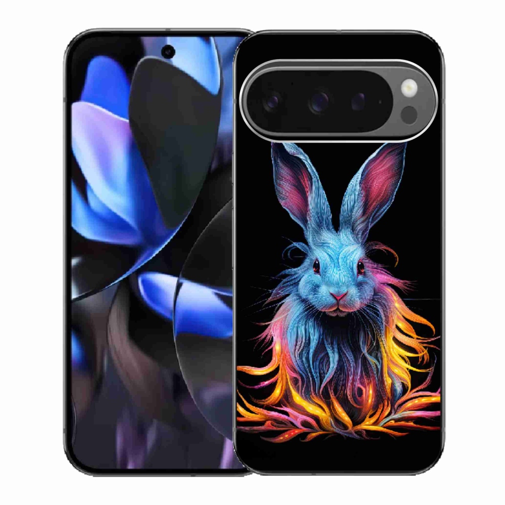 Gél borítás mmCase a Google Pixel 9 Pro számára - absztrakt nyúl