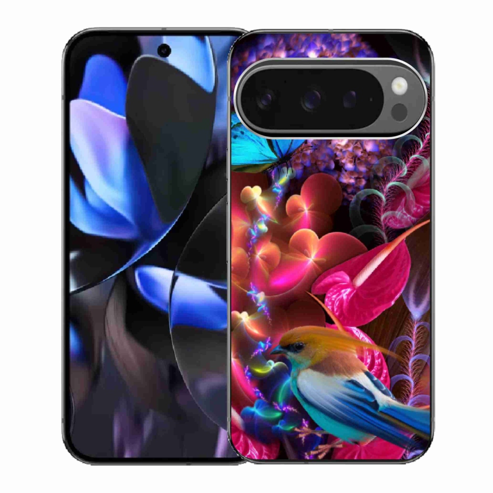 Gél borítás mmCase a Google Pixel 9 Pro számára - színes virágok