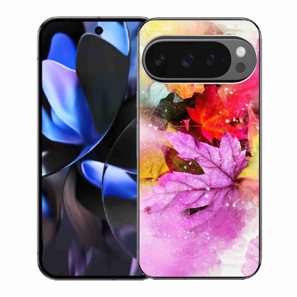 Gél borítás mmCase a Google Pixel 9 Pro számára - színes levelek