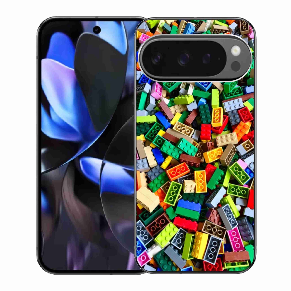 Gél borítás mmCase a Google Pixel 9 Pro számára - színes építőkockák