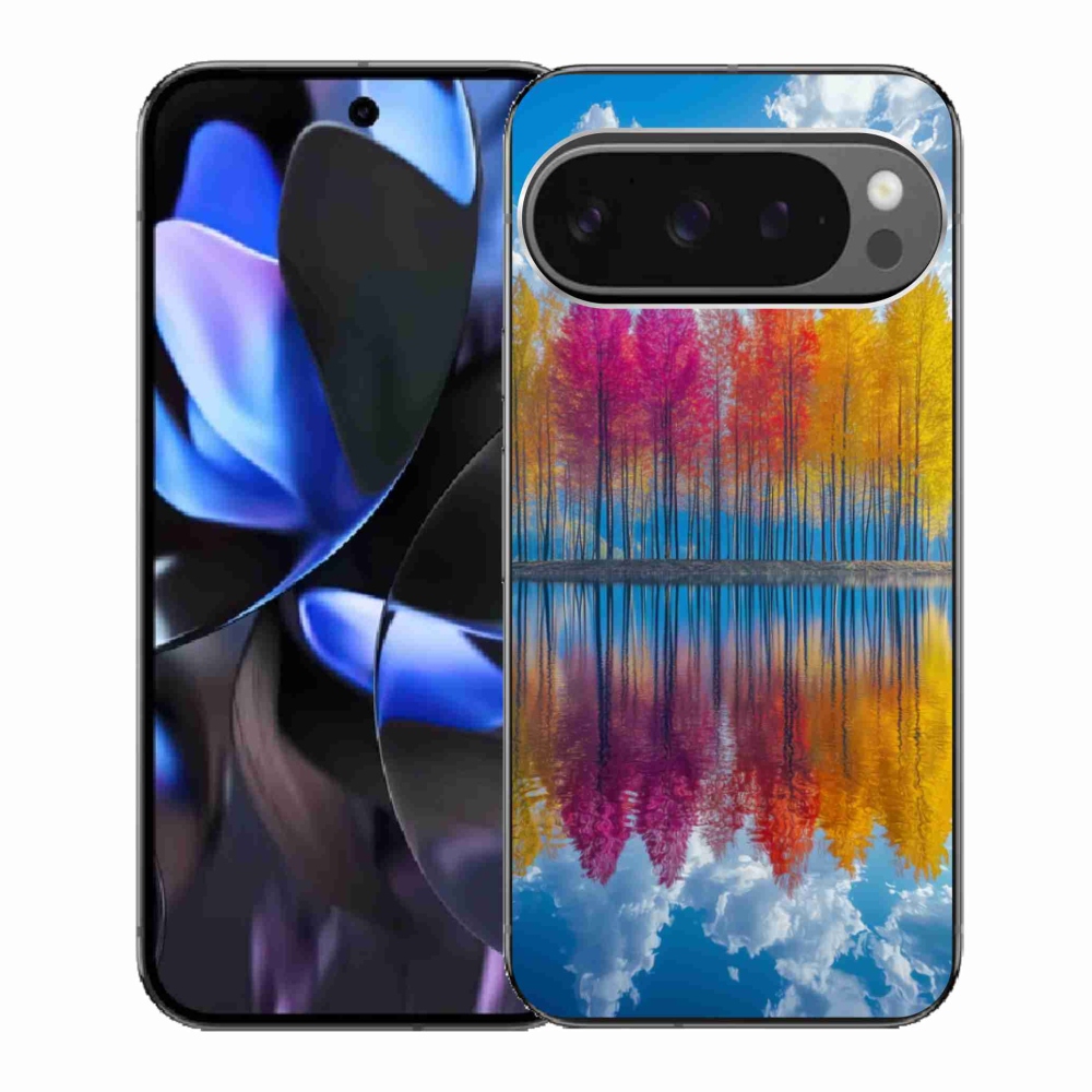 Gél borítás mmCase a Google Pixel 9 Pro számára - színes fák