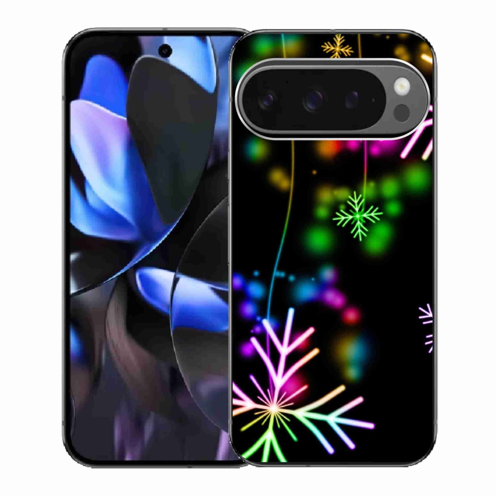 Zselés borítás mmCase a Google Pixel 9 Pro számára - színes pelyhekkel