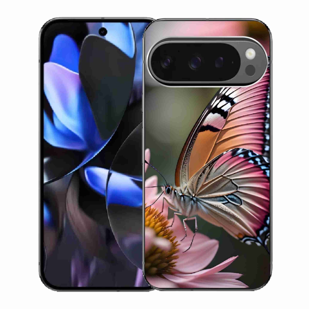 Gél borítás mmCase a Google Pixel 9 Pro számára - színes pillangó