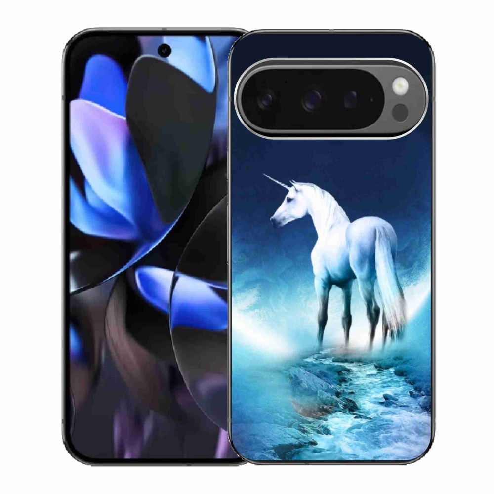 Zselés borítás mmCase a Google Pixel 9 Pro számára - fehér egyszarvú