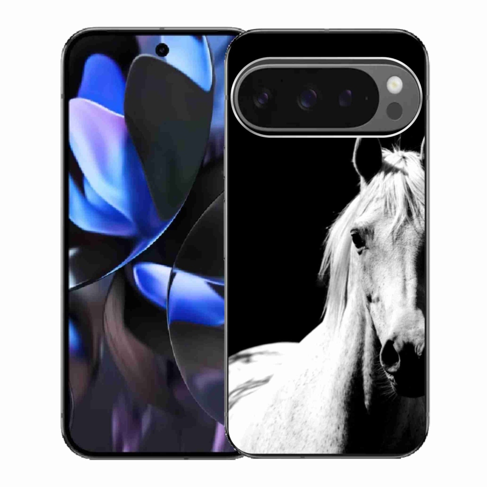 Gél borítás mmCase a Google Pixel 9 Pro számára - Fehér ló 5